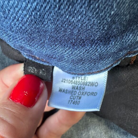 Veronica Beard Giselle Flare Extra High Rise Jeans Belted Washed Oxford Blue - Picture 15 of 16